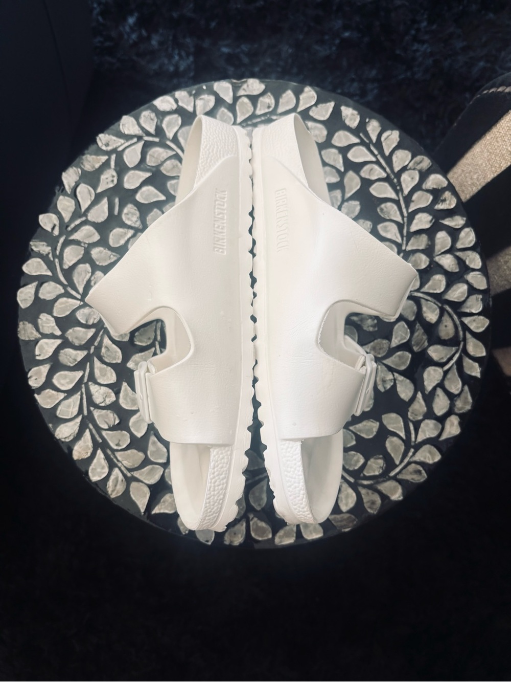 Birkenstock White Arizona EVA Slip-On Dual-Strap Sandals - Picture 2 of 4